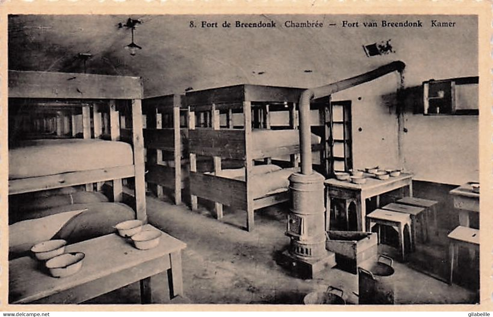 Fort De BREENDONK -  Chambrée - Kamer - Willebroek