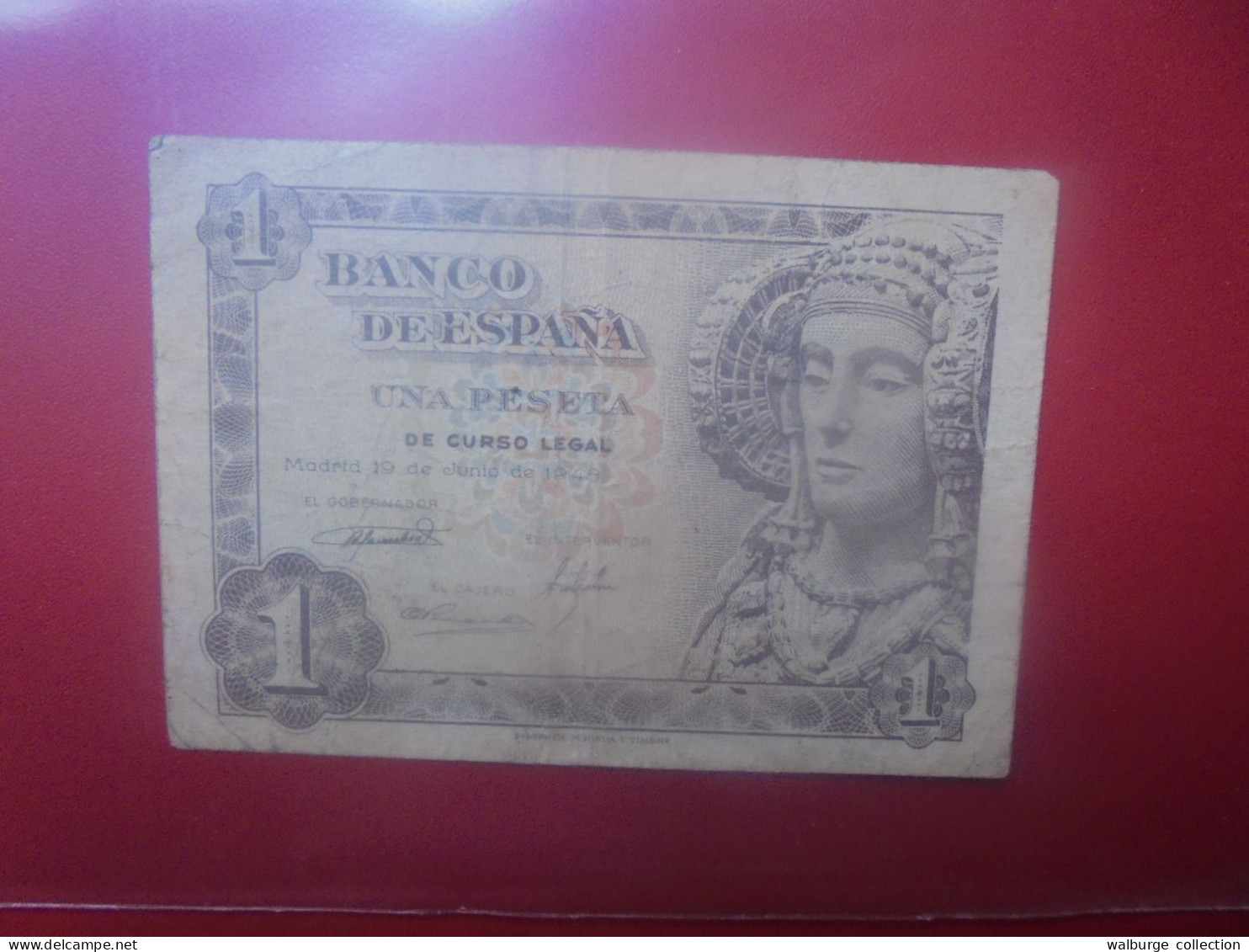 ESPAGNE 1 PESETA 1948 Circuler (B.33) - 1-2 Peseten