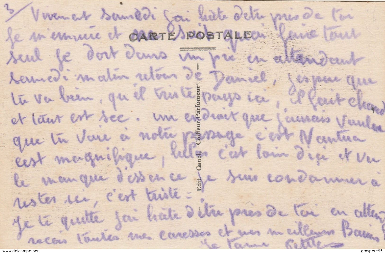 SAINT JULIEN EN GENEVOIS DOUANE FRANCAISE EDITION CANEL COIFFEUR PARFUMEUR RARE - Autres & Non Classés