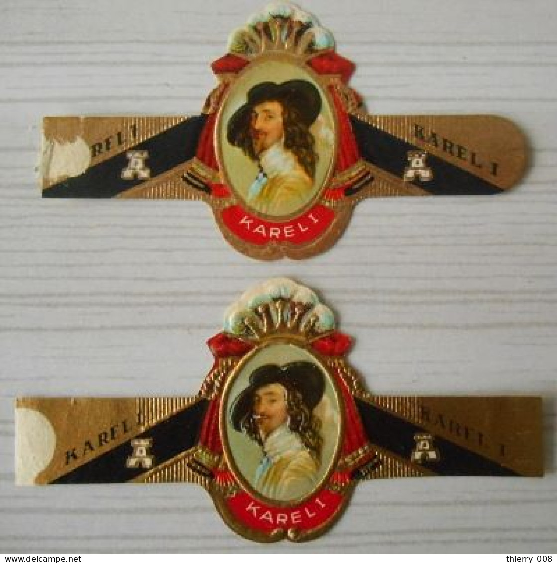 L90 Bague Bagues Cigare Cigares  Karel I  2 Pièces - Cigar Bands