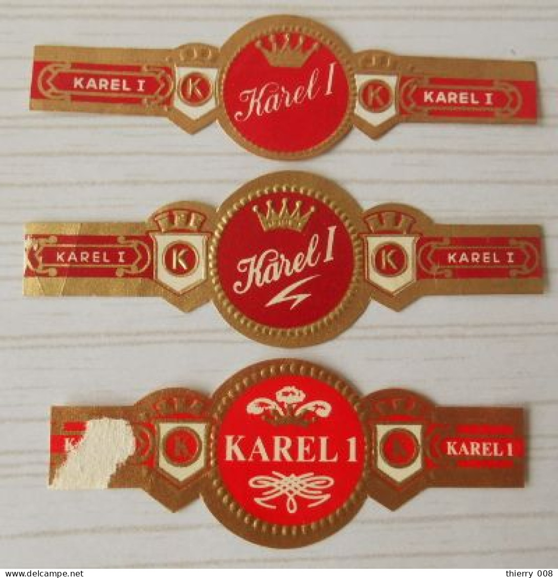 L98 Bague Bagues Cigare Cigares  Karel I  3 Pièces - Cigar Bands