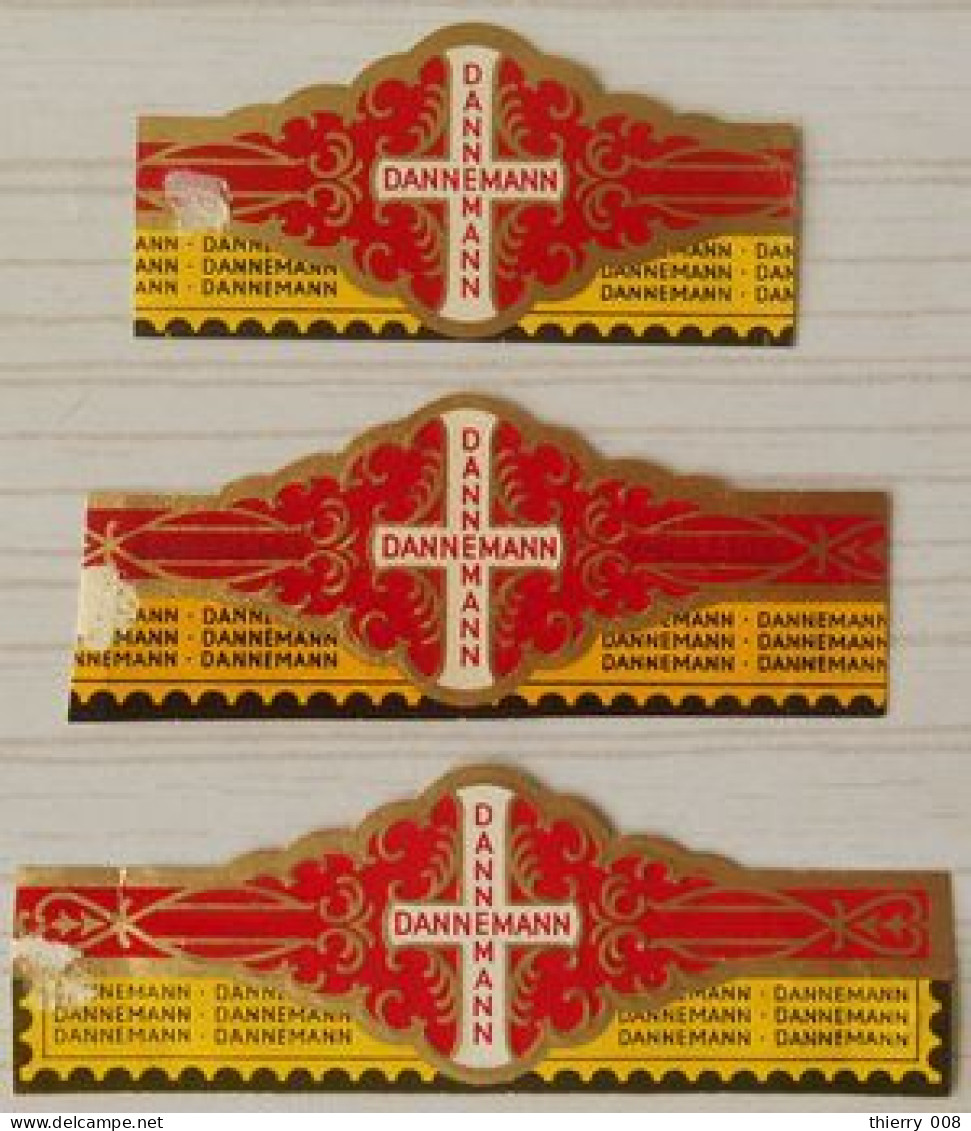 K04 Lot Bagues De Cigares  Dannemann  3 Pièces - Cigar Bands