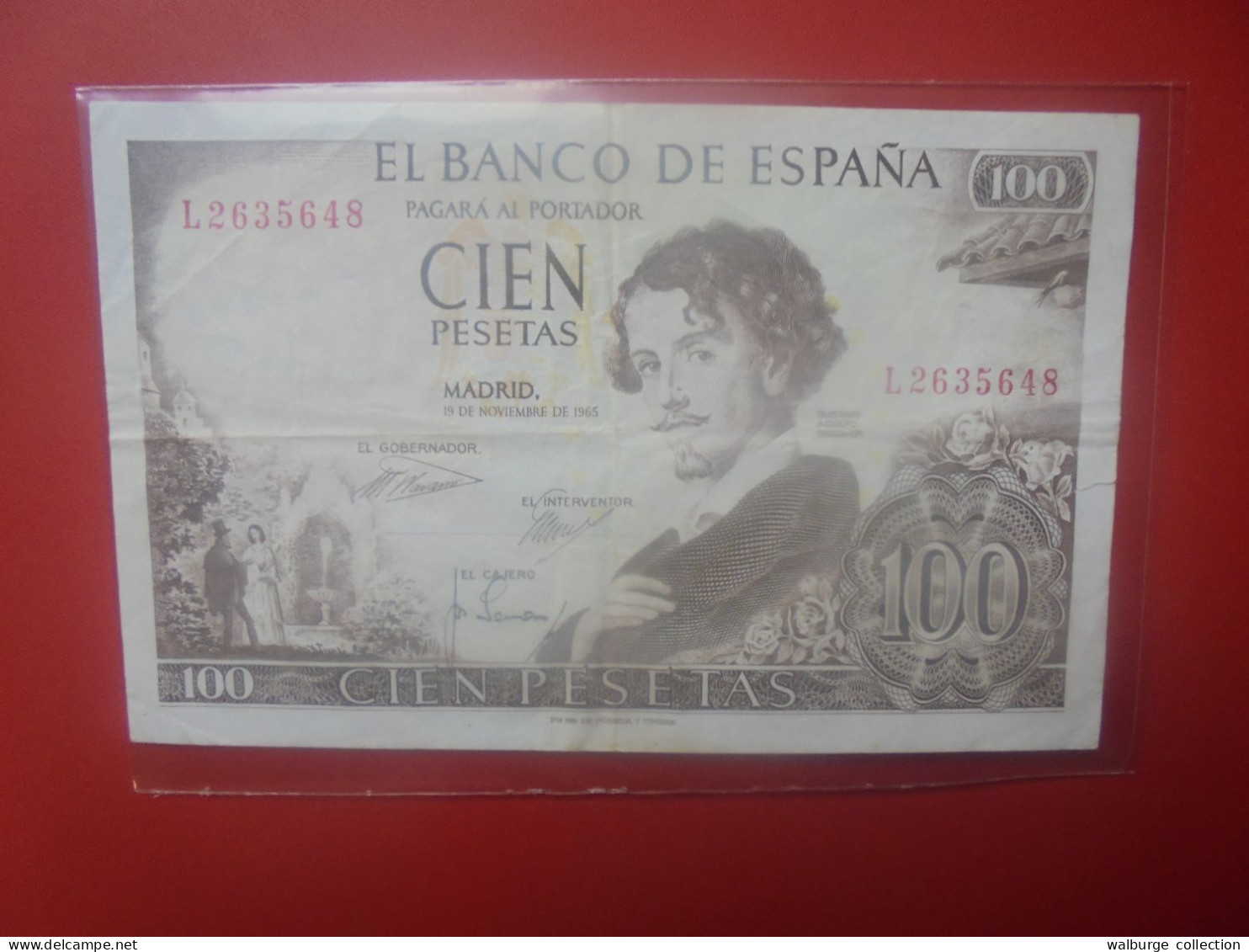 ESPAGNE 100 PESETAS 1965 Circuler (B.33) - 100 Peseten