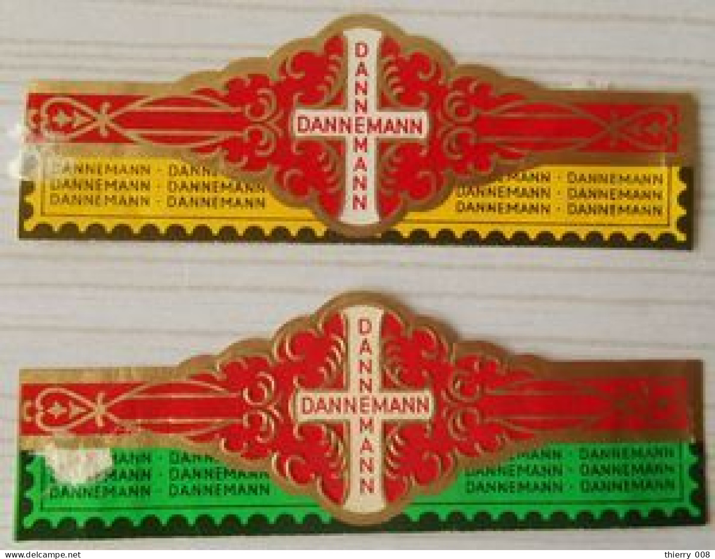 K08 Lot Bagues De Cigares  Dannemann  2 Pièces - Cigar Bands