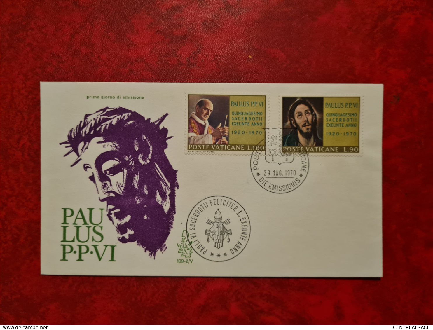 Lettre / Carte  VATICAN FDC 1970 PAPE PAULIS P.P. VI - Sonstige & Ohne Zuordnung