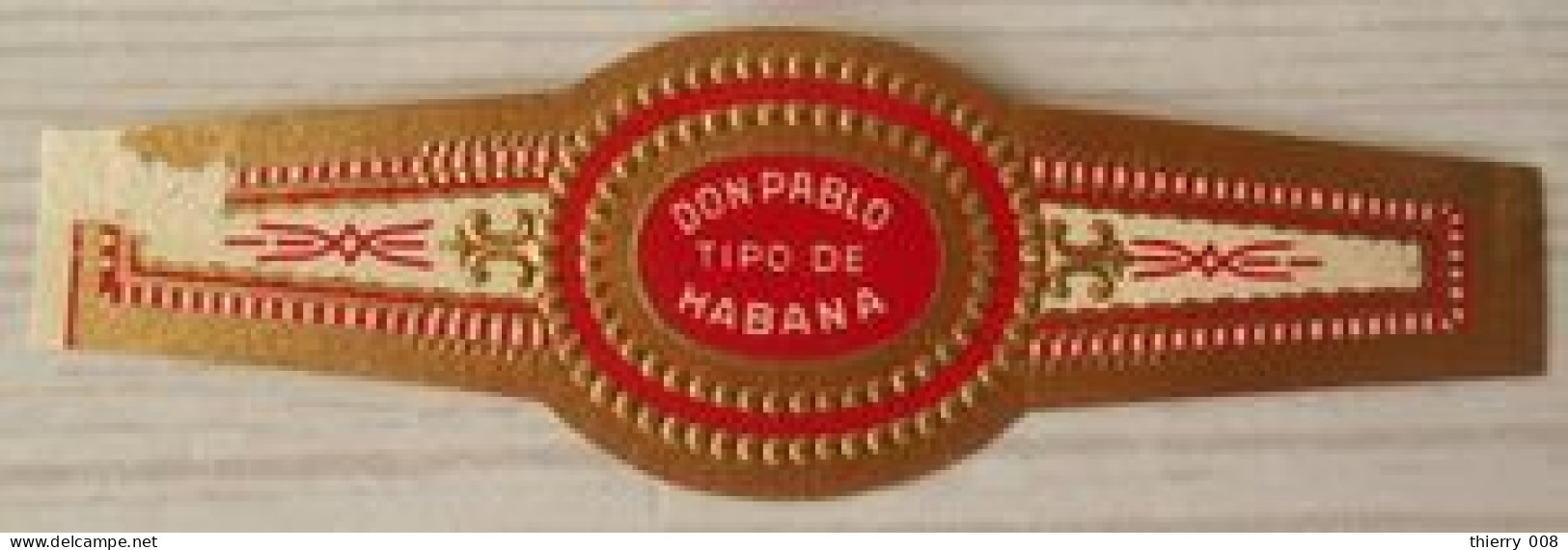 K30 Lot Bagues De Cigares  Don Pablo Tipo De Habana  1 Pièce - Vitolas (Anillas De Puros)