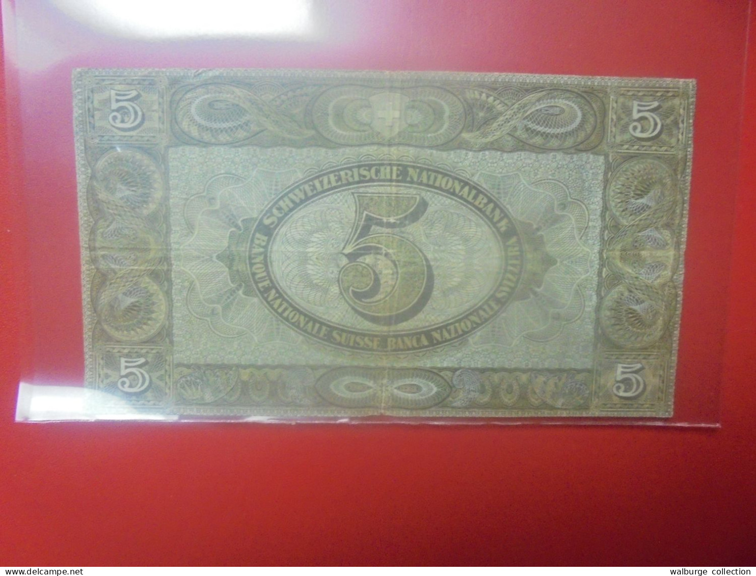 SUISSE 5 FRANCS 1949 Circuler (B.33) - Zwitserland