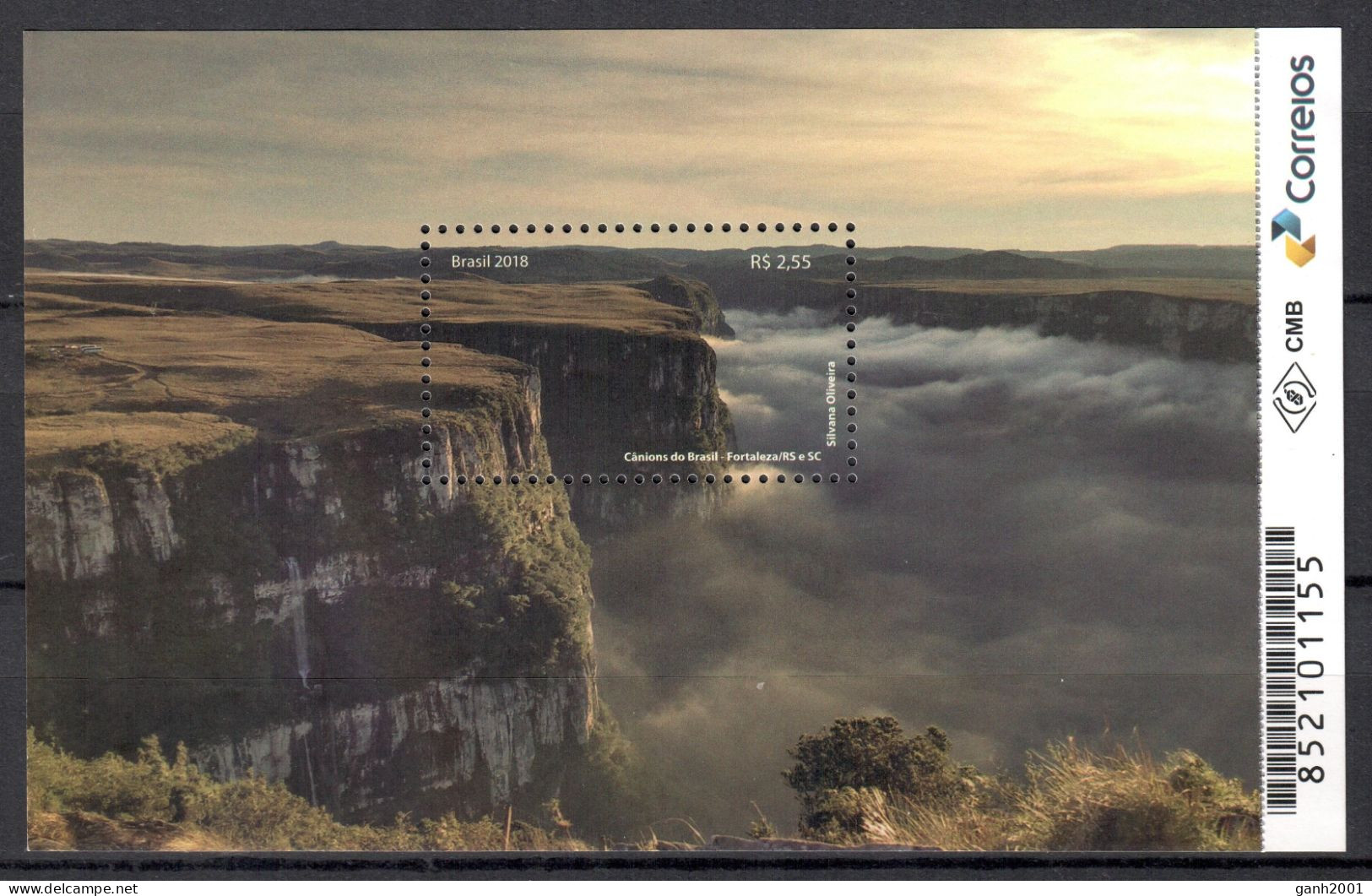 Brazil 2018 Brasil / Nature Landscapes · Fortaleza Canyon MNH Naturaleza Cañón Natur Landschaften / Cu21334  18-12 - Ungebraucht