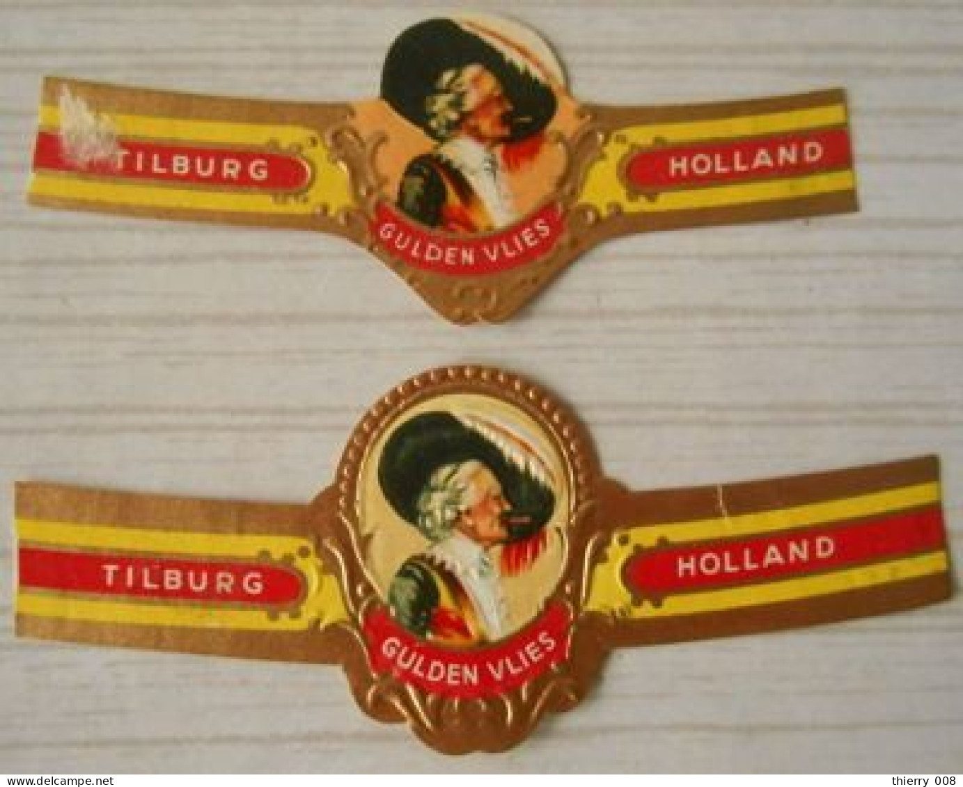 K82 Lot Bagues De Cigares  Gulden Vlies  2 Pièces - Cigar Bands