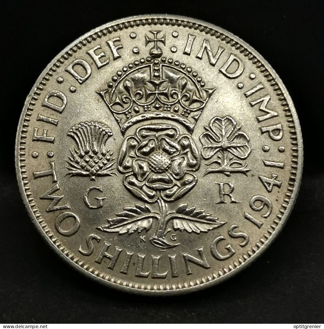 1 FLORIN  1941 ARGENT GEORGE VI ROYAUME UNI / UNITED KINGDOM SILVER - J. 1 Florin / 2 Schillings