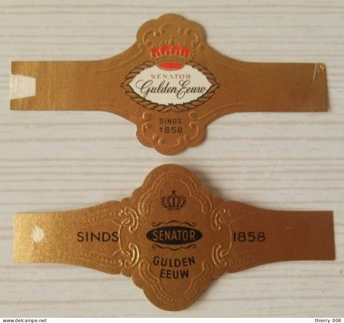 K92 Lot Bagues De Cigares  Gulden Eeuw Senator  2 Pièces - Cigar Bands