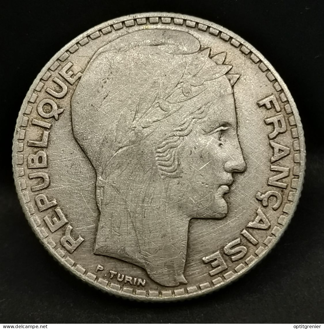 10 FRANCS 1933 TURIN ARGENT FRANCE / SILVER - 10 Francs