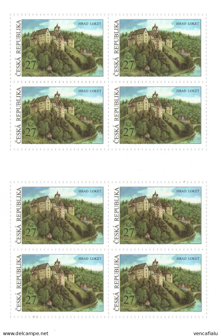 Year 2024 - Castle Loket ("Elbow"), 8-block, MNH - Blocks & Sheetlets