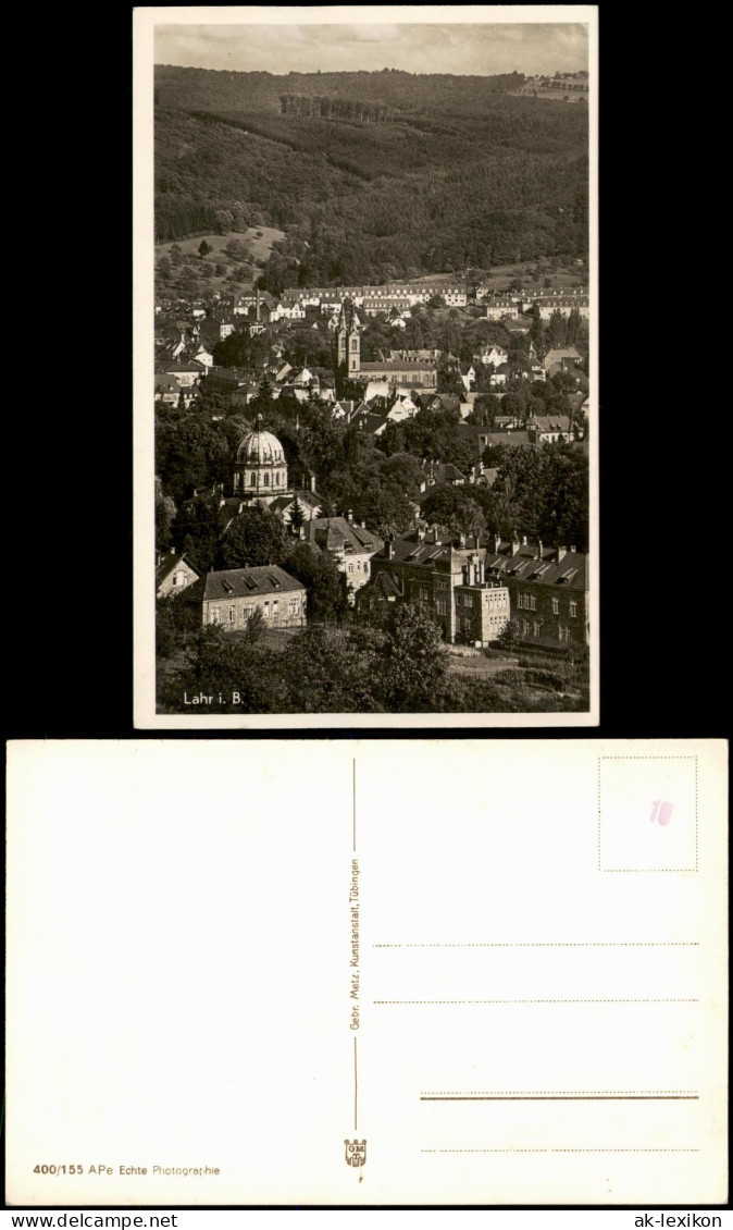 Ansichtskarte Lahr (Schwarzwald) Ortspanorama Stadt-Ansicht 1940 - Lahr