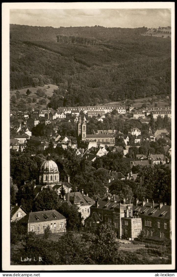 Ansichtskarte Lahr (Schwarzwald) Ortspanorama Stadt-Ansicht 1940 - Lahr