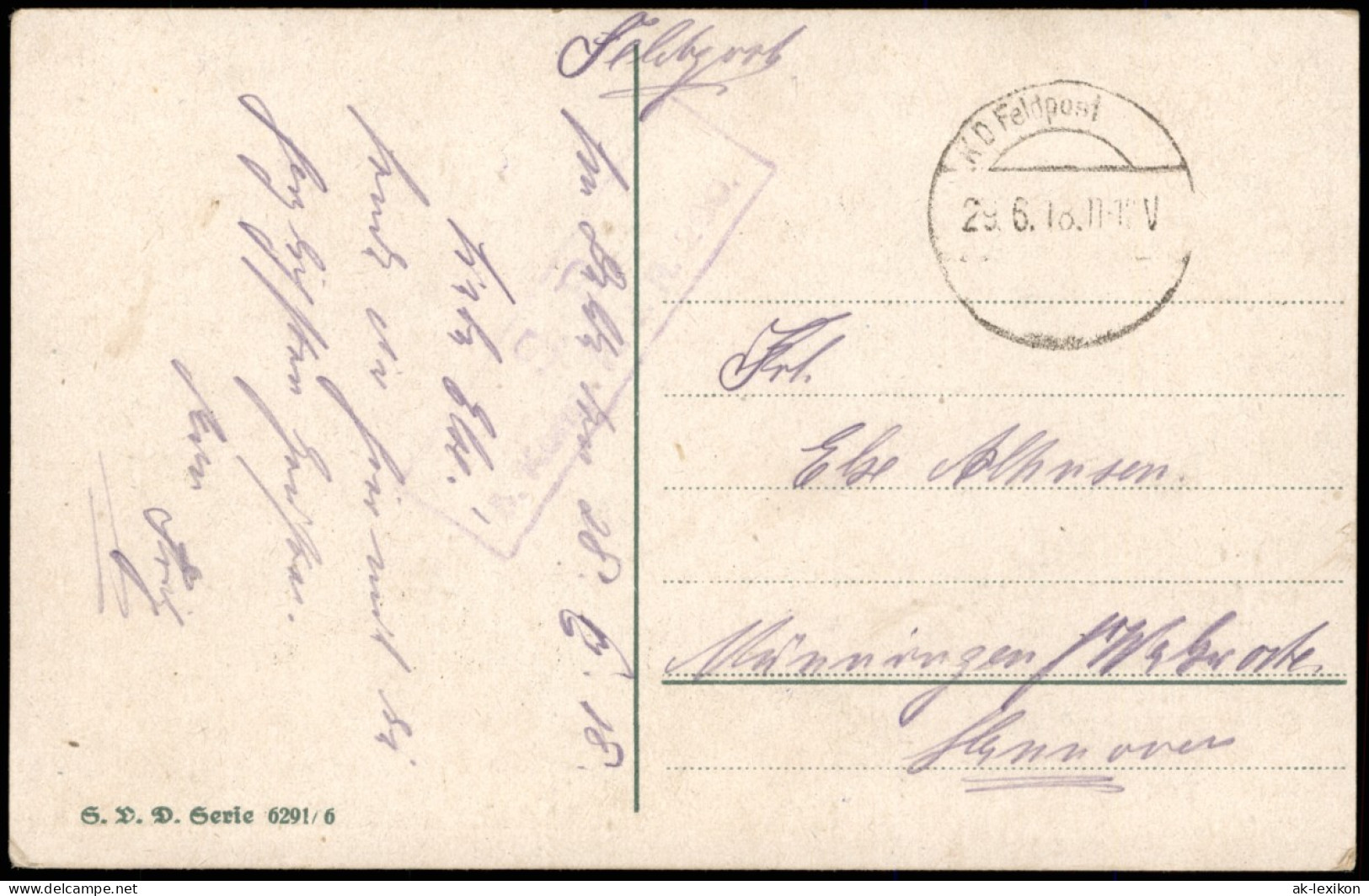 Ansichtskarte  Spruchkarten/Gedichte Windmühle Sehnsucht! 1918 - Philosophie & Pensées