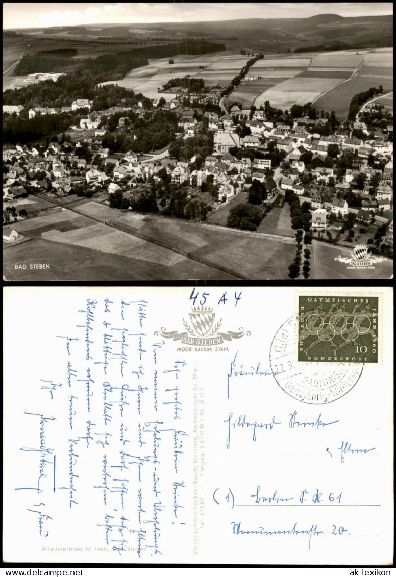 Ansichtskarte Bad Steben Luftbild 1960 - Bad Steben