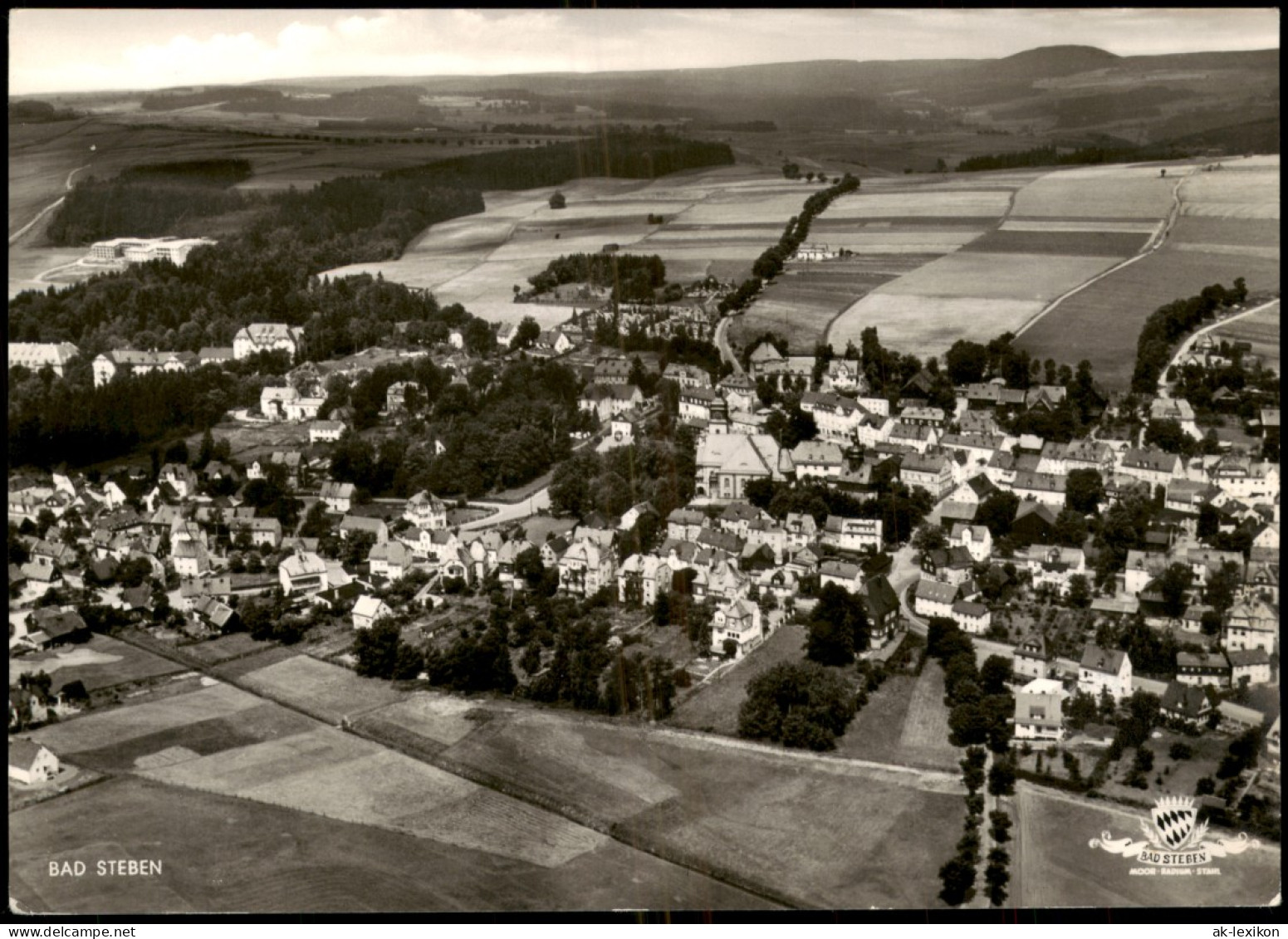 Ansichtskarte Bad Steben Luftbild 1960 - Bad Steben