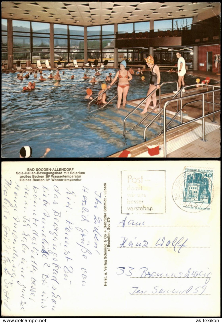 Ansichtskarte Bad Sooden-Allendorf Sole-Hallen-Bewegungsbad Mit Solarium 1970 - Bad Sooden-Allendorf