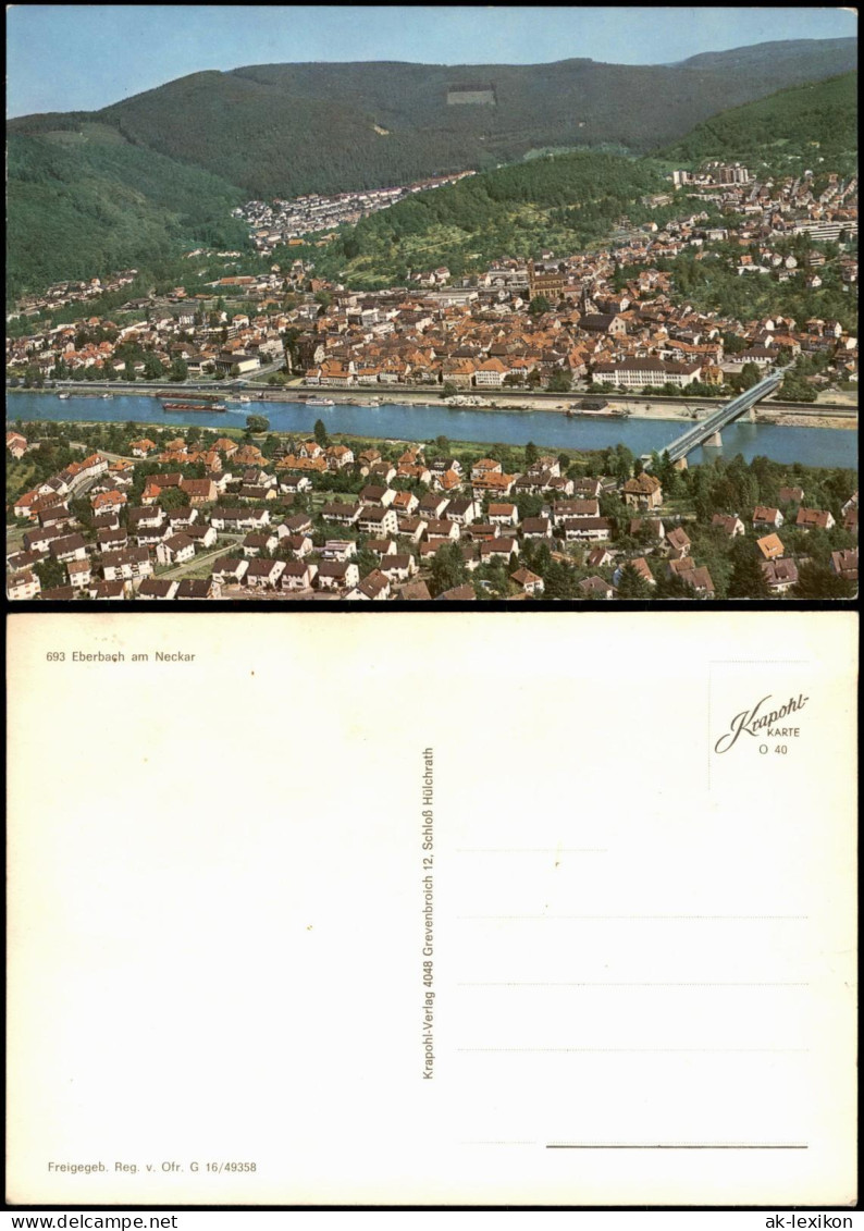 Ansichtskarte Eberbach Luftaufnahme Luftbild 1978 - Eberbach