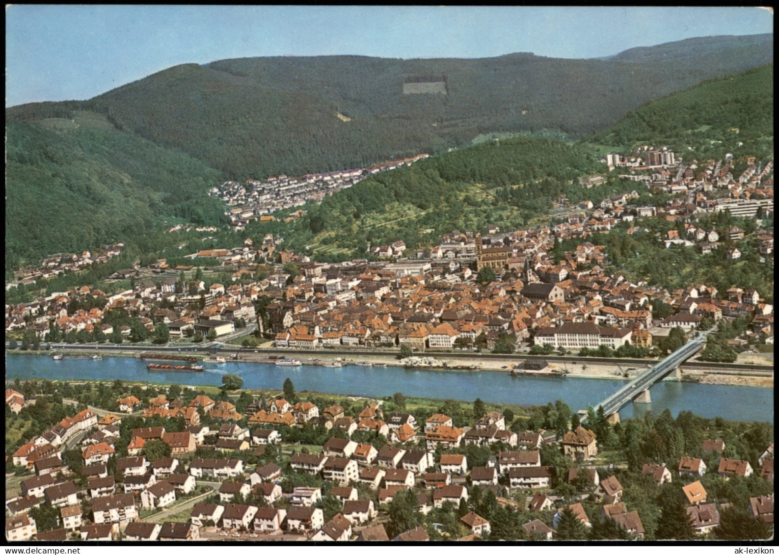 Ansichtskarte Eberbach Luftaufnahme Luftbild 1978 - Eberbach