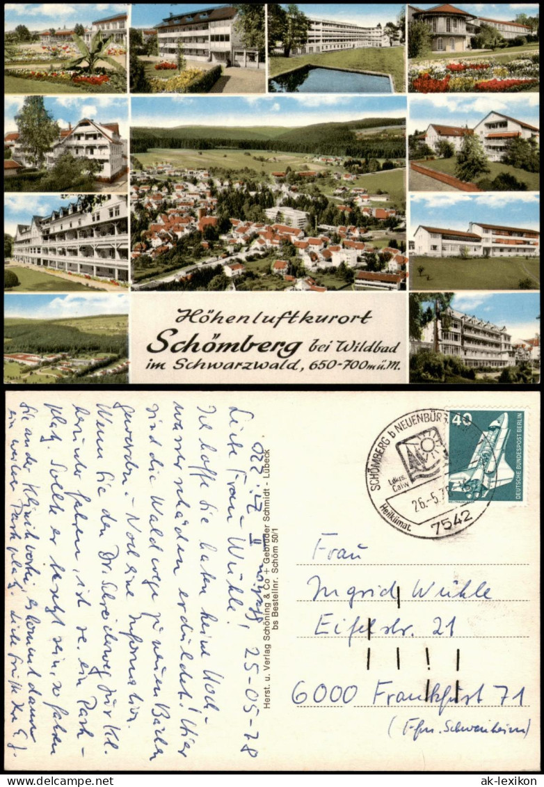 Schömberg (Schwarzwald) Mehrbildkarte Mit Orts-/Stadtteilansichten 1978 - Schömberg