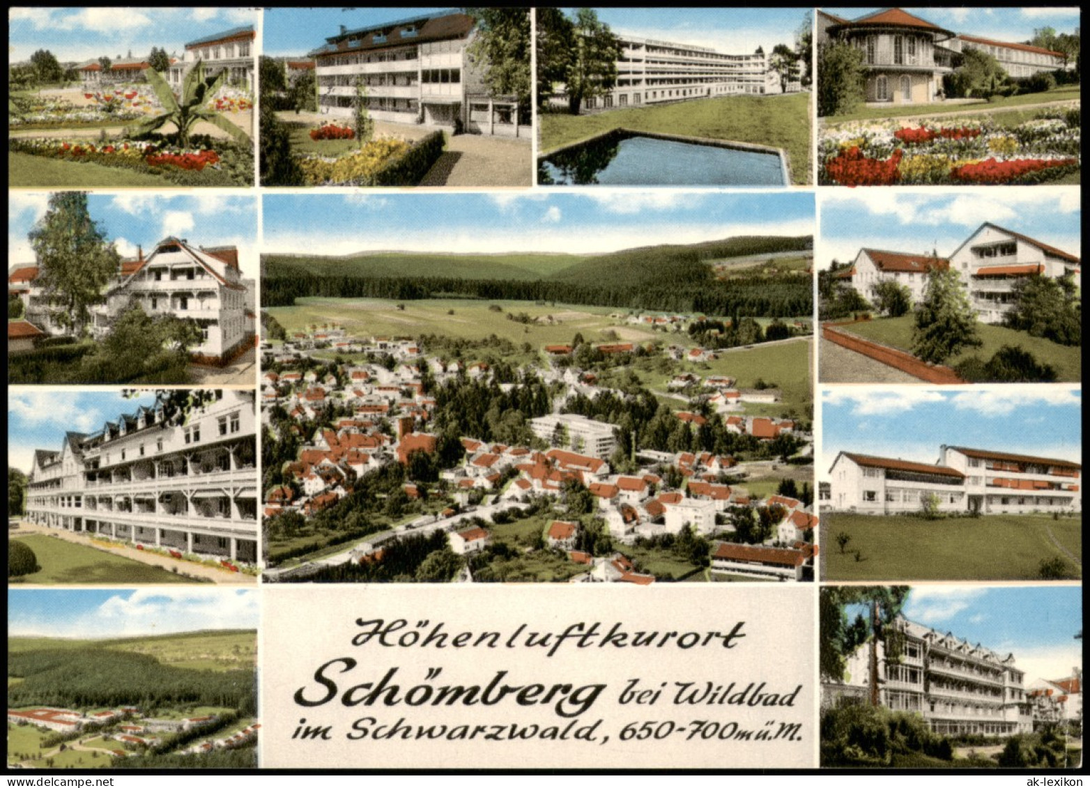 Schömberg (Schwarzwald) Mehrbildkarte Mit Orts-/Stadtteilansichten 1978 - Schömberg