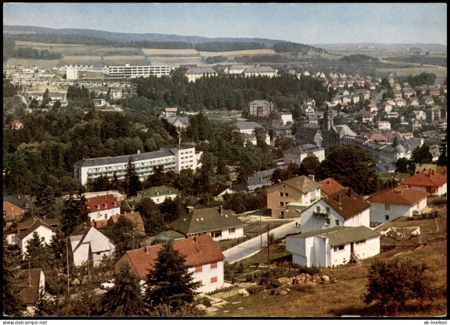 Bad Schwalbach Langenschwalbach Panorama-Ansicht; Ort Im Untertaunus 1975 - Bad Schwalbach