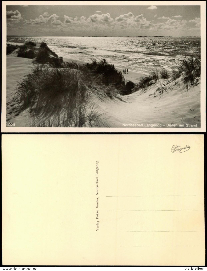 Ansichtskarte Langeoog Dünen Am Strand - Stimmungsbild 1940 - Langeoog