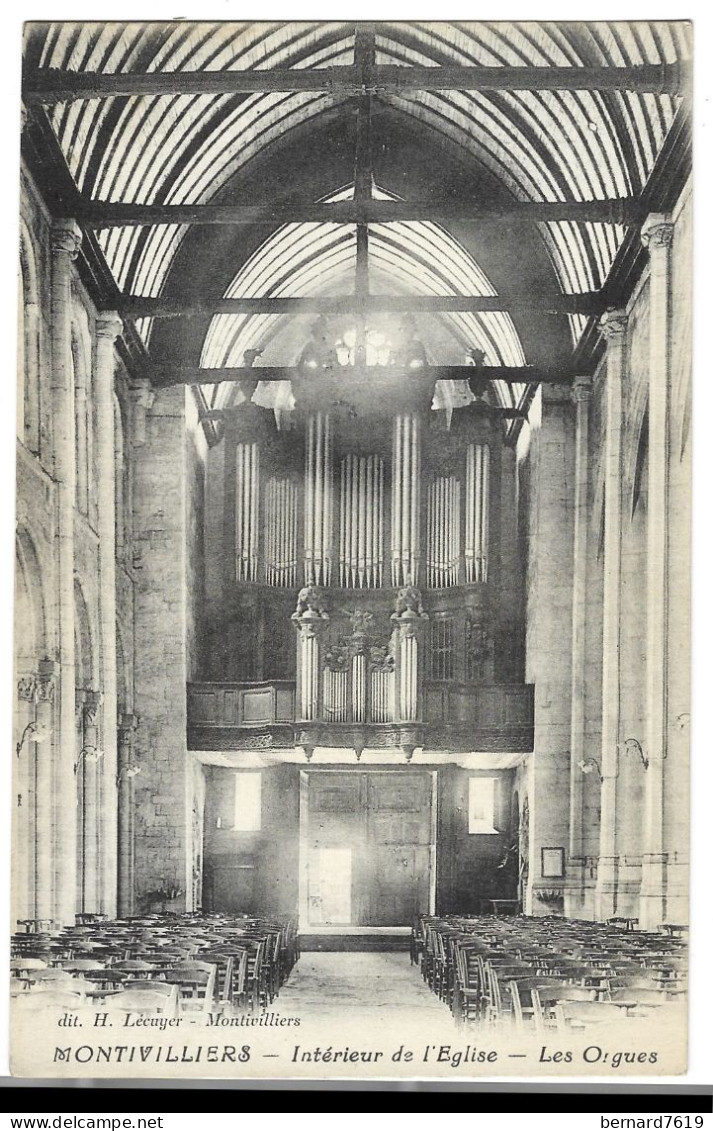 76  Montivilliers -  - Interieur De L'eglise - Les Orgues - Montivilliers