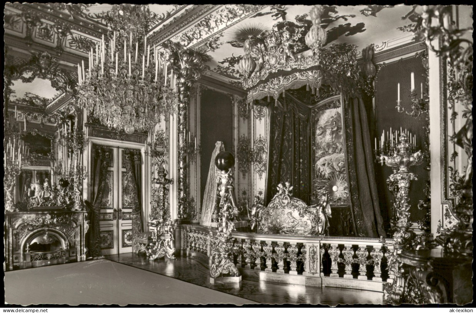 Chiemsee Schloß Herrenchiemsee Schlafzimmer Des Königs Ludwig II. 1960 - Chiemgauer Alpen