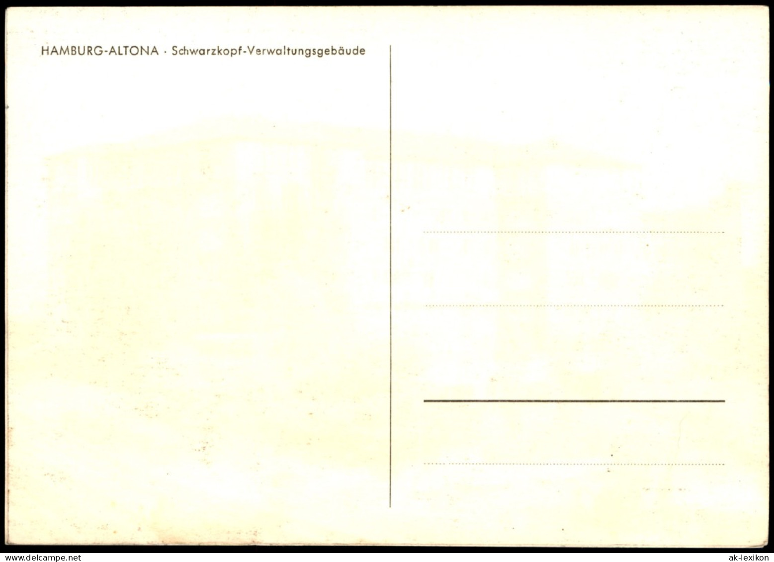 Ansichtskarte Altona-Hamburg ALTONA Schwarzkopf-Verwaltungsgebäude 1960 - Altona