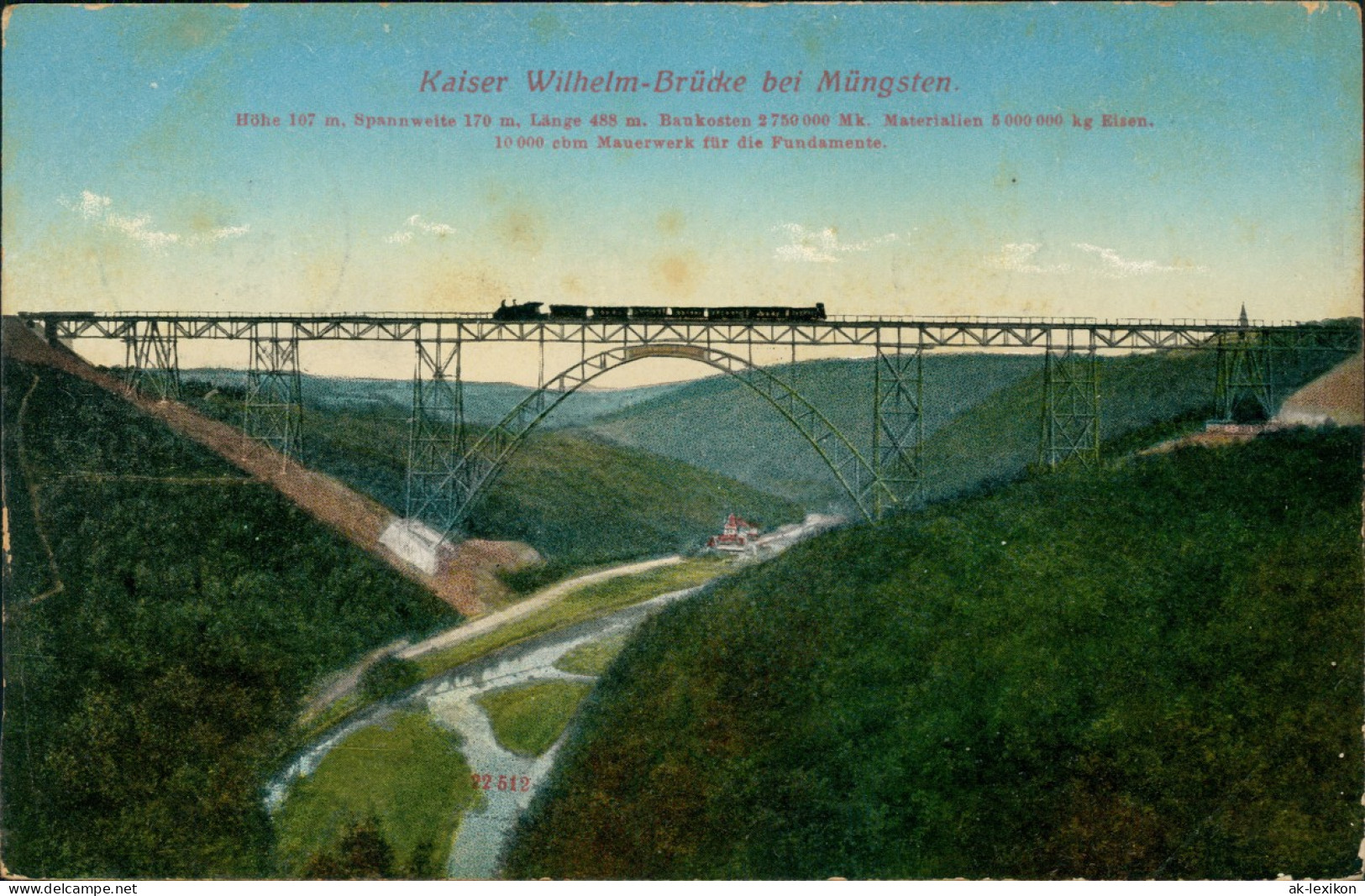 Remscheid  Müngstener Brücke | Kaiser-Wilhelm-Brücke 1913 - Remscheid