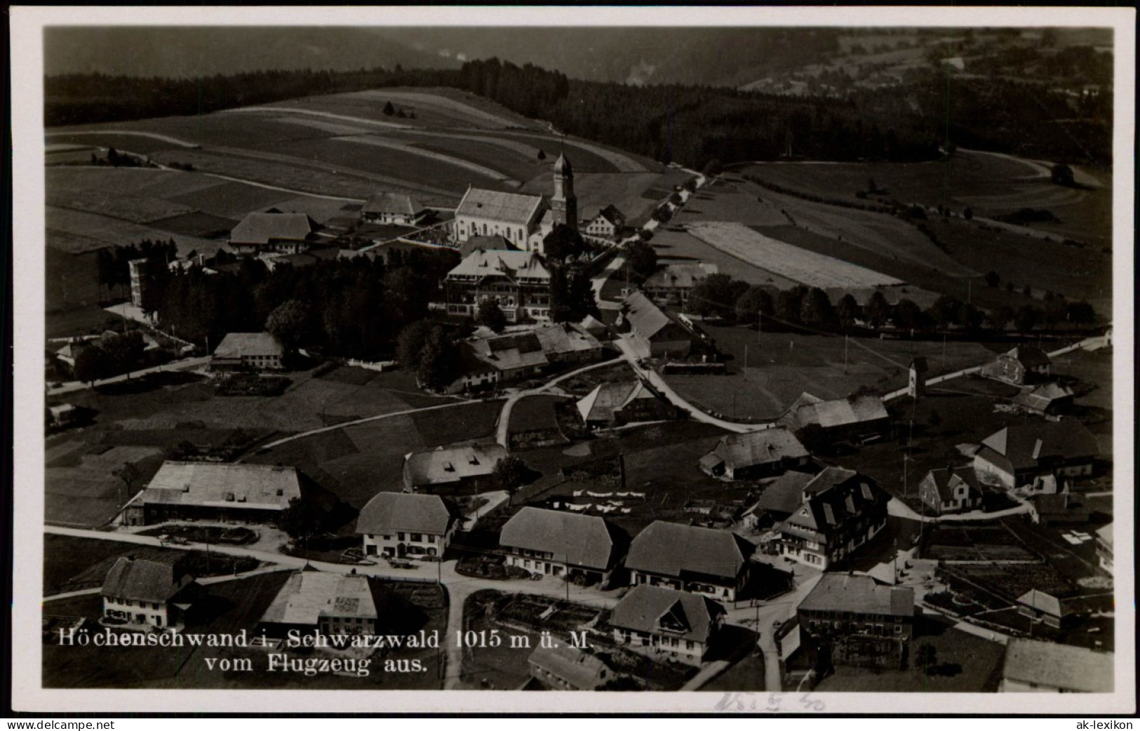 Ansichtskarte Höchenschwand Luftbild - Flugzeugaufnahme 1932 - Hoechenschwand