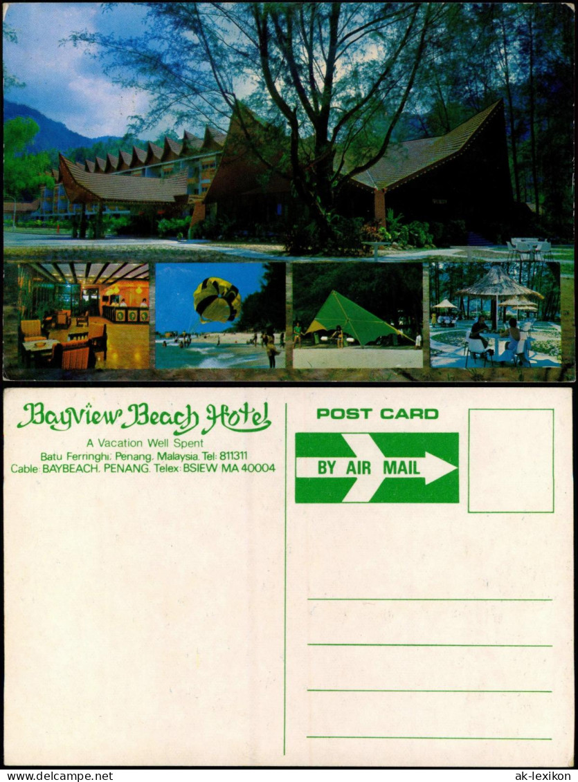 Postcard Batu Ferringhi Bayview Beach Hotel 1975 - Malaysia