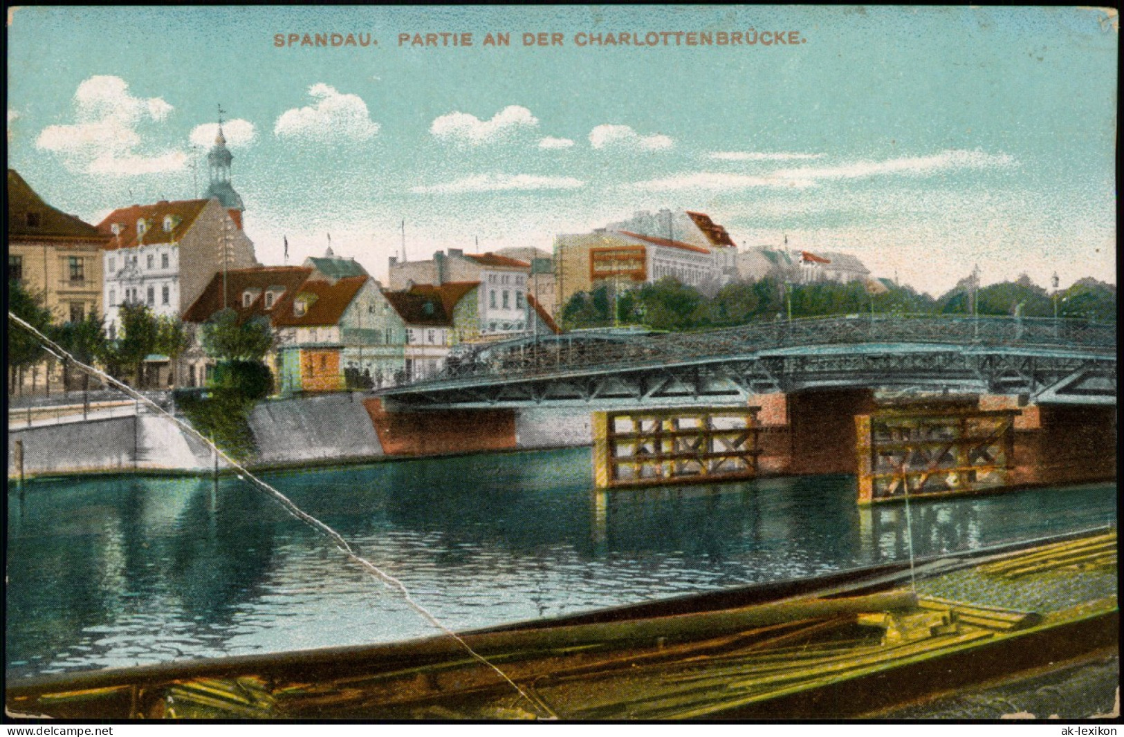 Ansichtskarte Spandau-Berlin Partie An Der Charlottenbrücke 1914 - Spandau