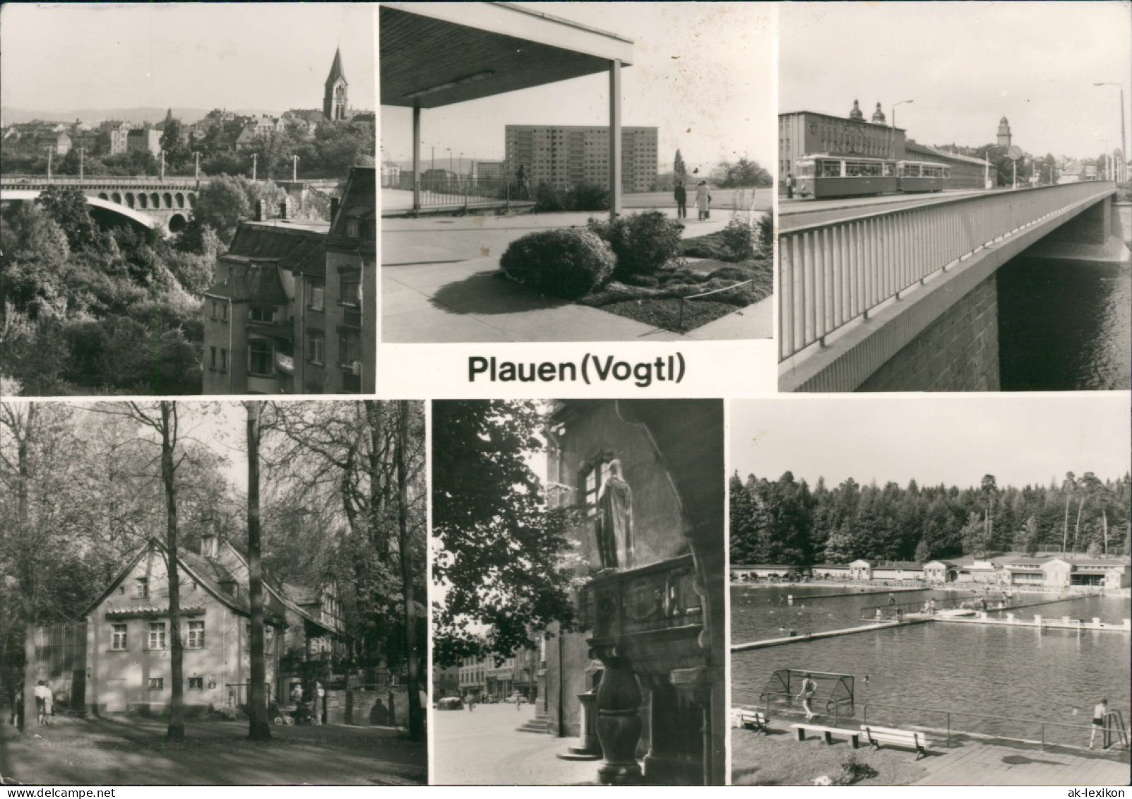 Plauen (Vogtland) Blick Vom Bahnhof  Gaststätte ,,Vogtlandschänke" 1980 - Plauen