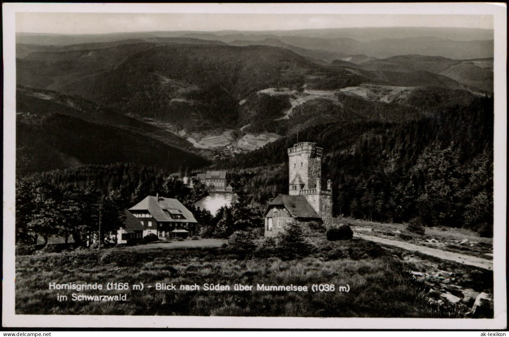 Ansichtskarte Achern Hornisgrinde (Berg) - Fotomontage 1937 - Achern