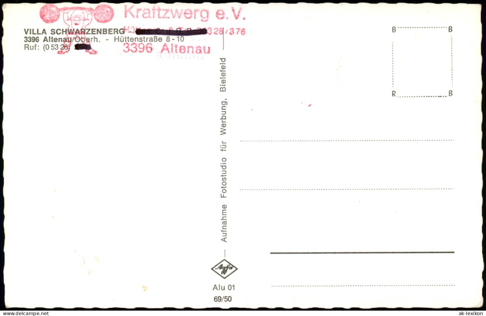 Ansichtskarte Altenau-Clausthal-Zellerfeld Villa Schwarzenberg 1969 - Altenau