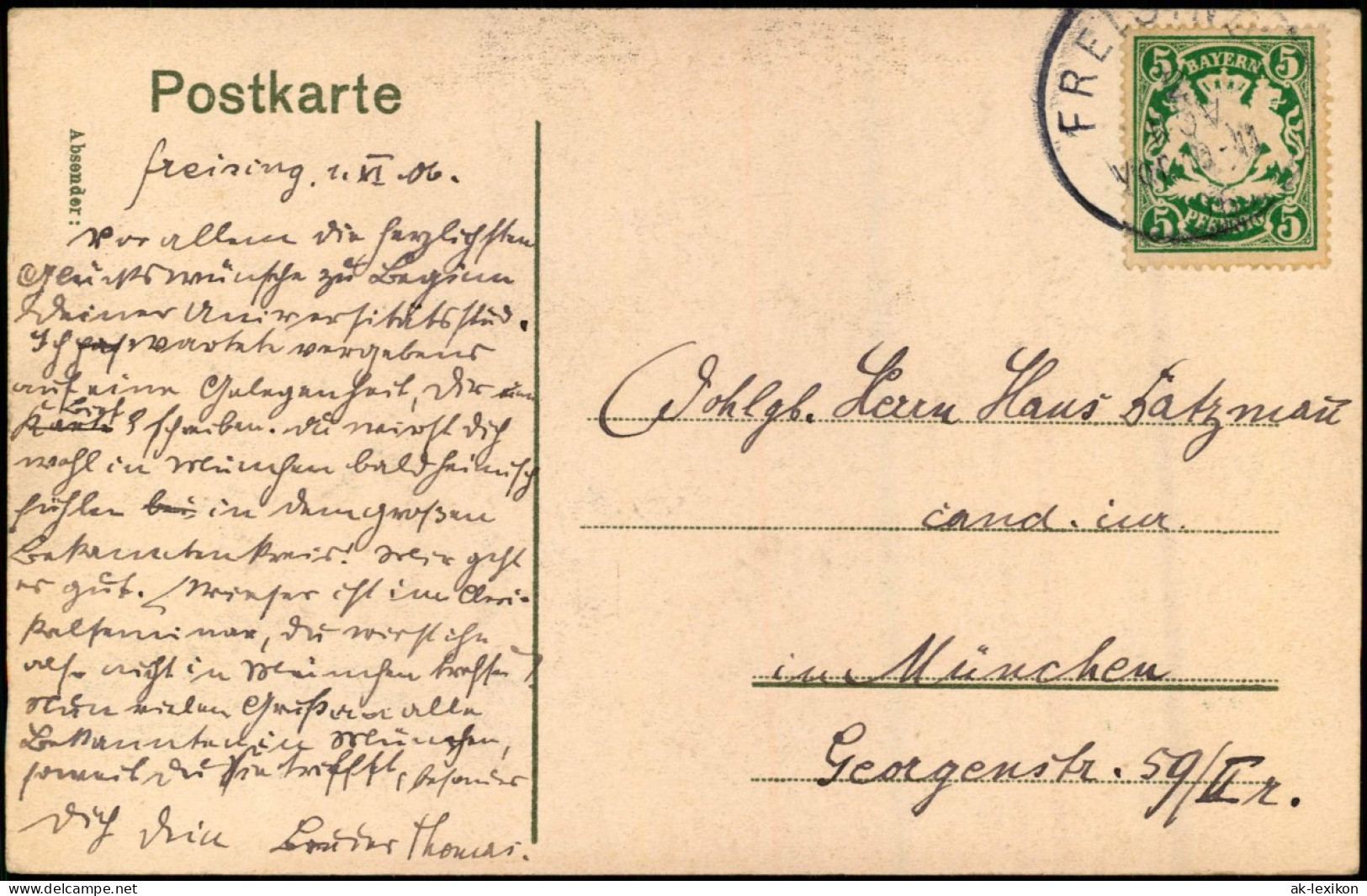Ansichtskarte Freising Alt-Öttinger Kapelle Und Klerikal-Seminar 1906 - Freising