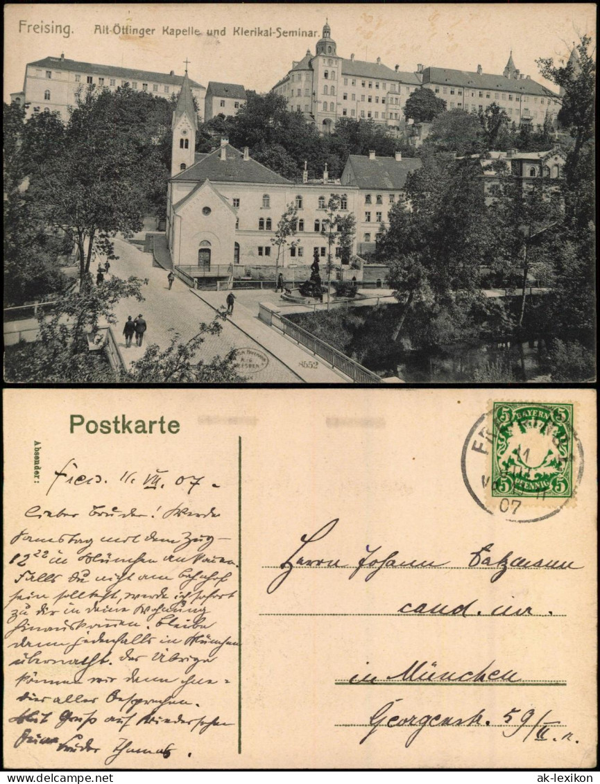Ansichtskarte Freising Alt-Öttinger Kapelle Und Klerikal-Seminar. 1906 - Freising