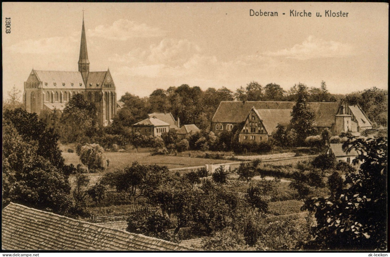 Ansichtskarte Bad Doberan Blick Auf Kirche U. Kloster 1915 - Bad Doberan