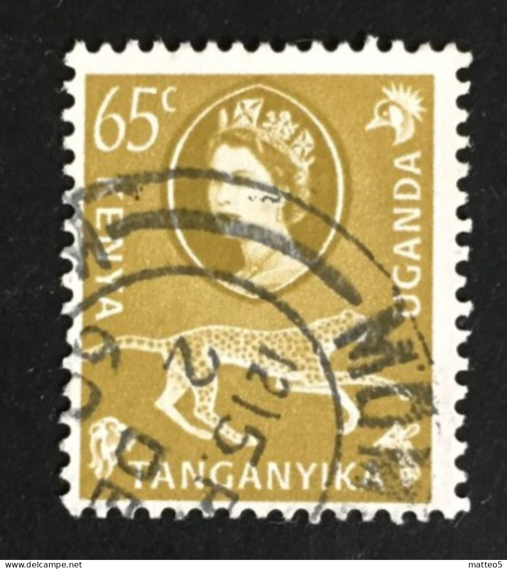 1960 - Kenya Uganda Tanganyika - Flora, Fauna,- Cheetah - Used - Kenya, Uganda & Tanganyika