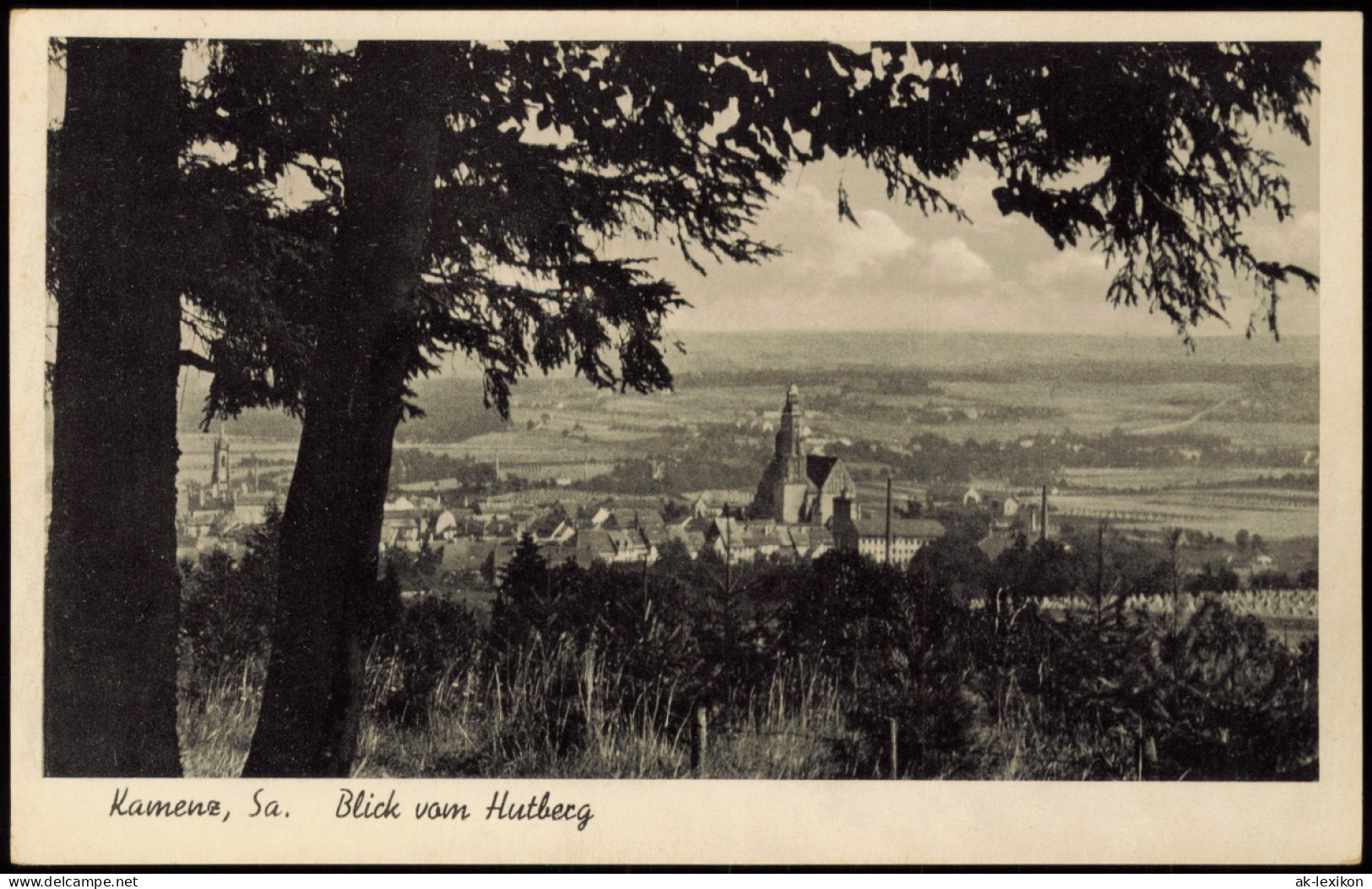 Ansichtskarte Kamenz Kamjenc Blick Vom Hutberg 1939 - Kamenz