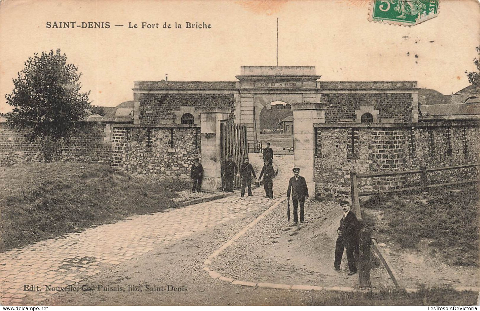 FRANCE - Saint Denis - Vue Générale Sur Le Fort De La Briche - Plusieurs Hommes - Carte Postale Ancienne - Saint Denis