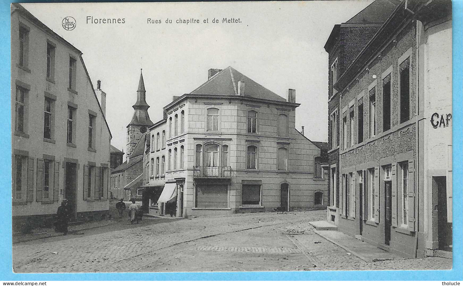 Florennes-( Province De Namur)-Rues Du Chapitre Et De Mettet -+/-1910--Edit.E.Rampont, Florennes-Rare - Florennes