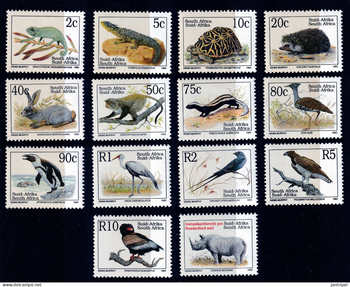 SOUTH AFRICA 1993 ANIMAL SET MNH - Ungebraucht