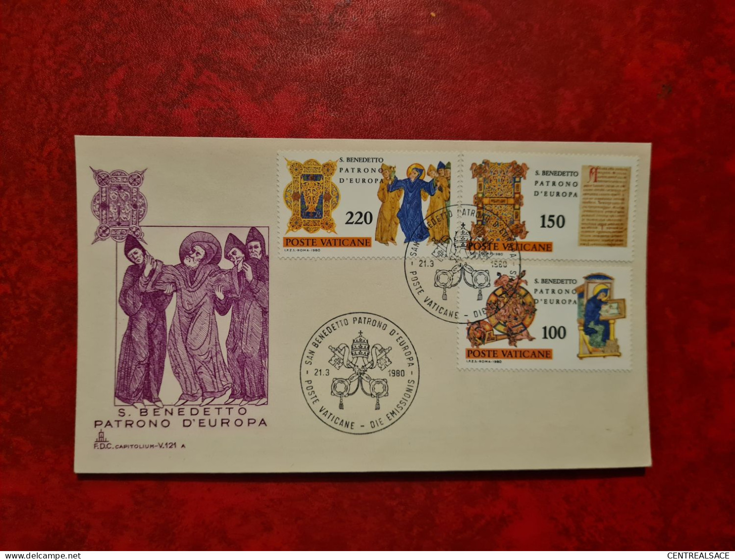 Lettre / Carte  VATICAN FDC 1980 S. BENEDETTO PATRONO D'EUROPA - Sonstige & Ohne Zuordnung