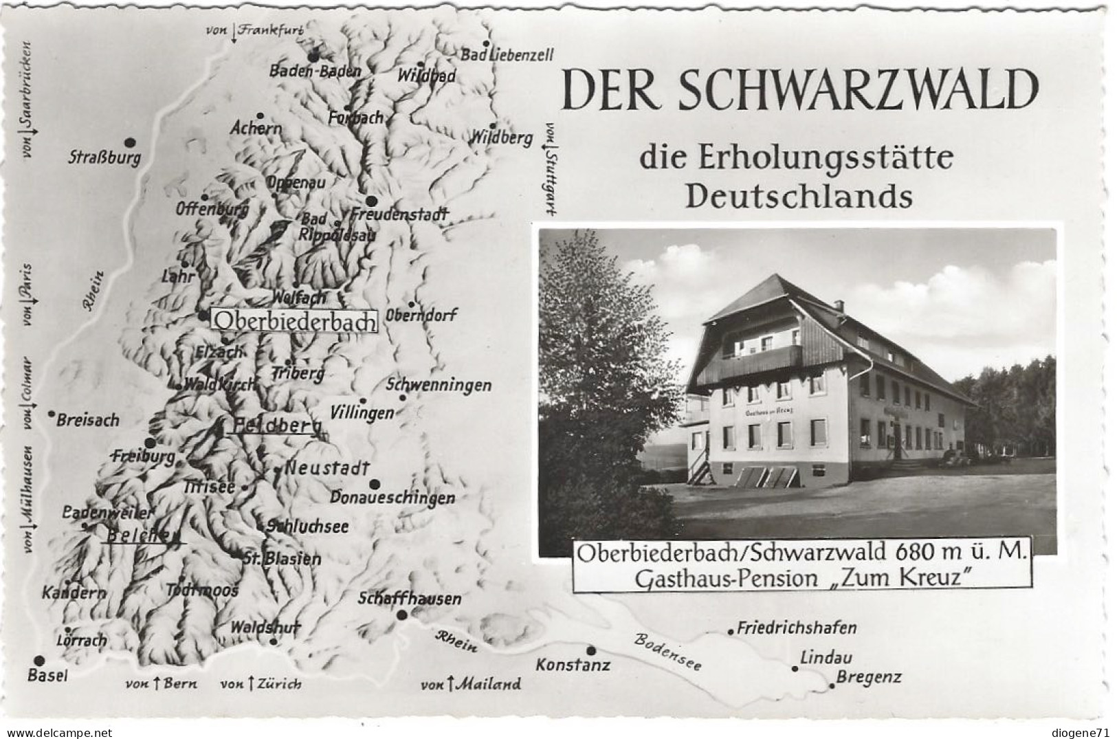 Oberbiederbach Gasthaus-Pension Zum Kreuz Der Schwarzwald Die Erholungsstätte - Emmendingen