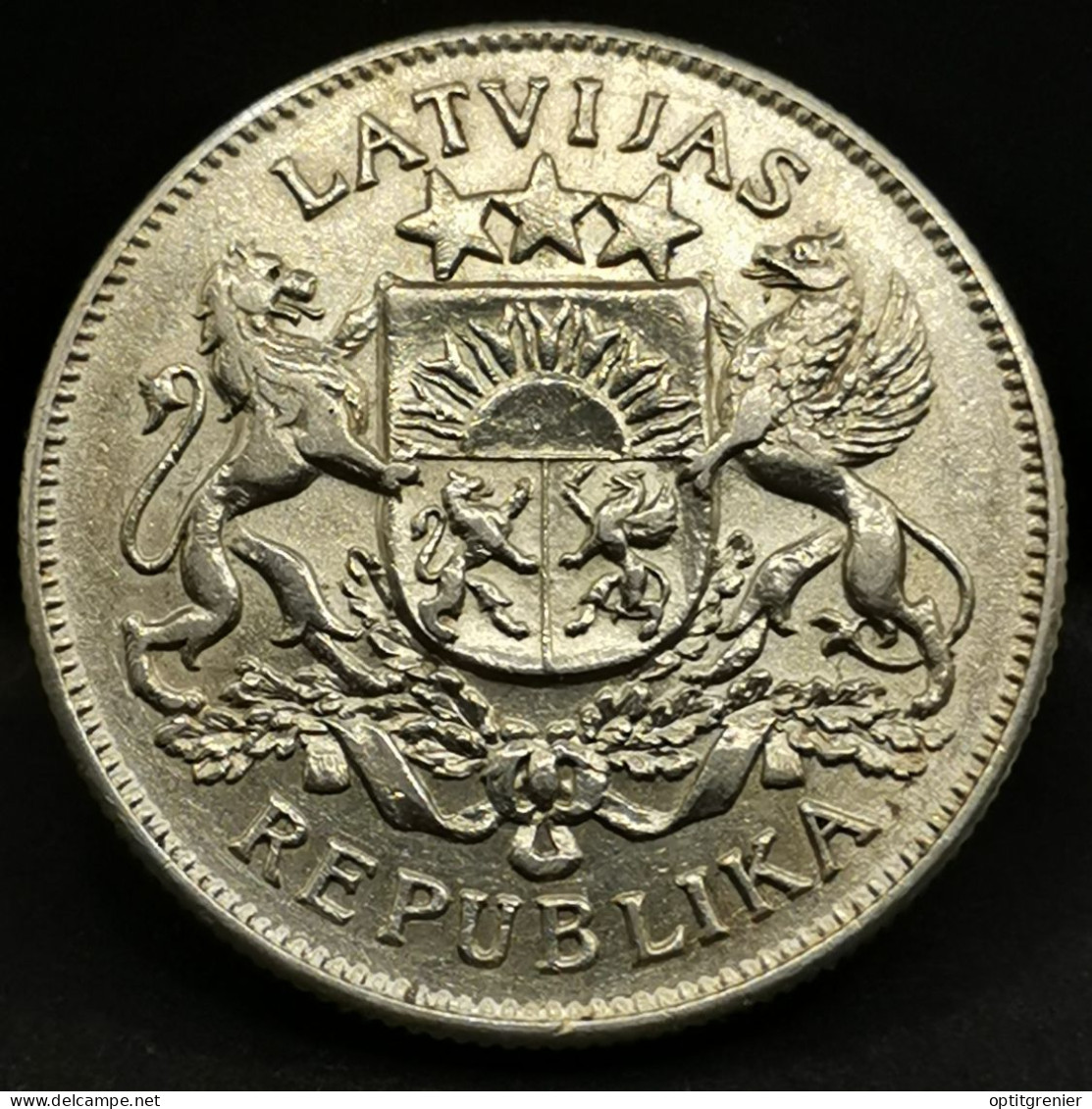 2 LATI 1925 ARGENT LETTONIE  / SILVER - Lettonie